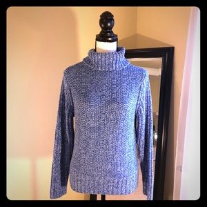 LIZ CLAIBORNE | Blue Turtle Neck Sweater | Size S